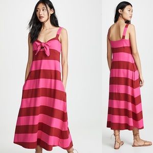 MDS Stripes Tie-Front Dress